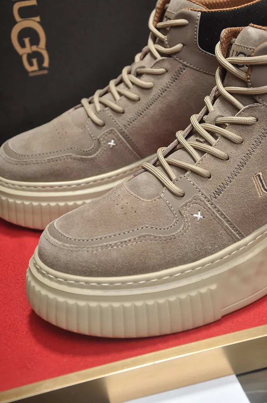 Men's shoes 💰640💶 [UGG] (full wool lining) top-end high-quality fur-in-one warm snow boots from Australia's warm luxury brand men's shoes, UGG-5877 official website synchronized, made of imported cowhide, carefully sewn...Imported rubber foam outsole (comfortable, soft, wear-resistant) The quality is really great...Exquisite workmanship, you can't put it down at first sight, available in sizes 39-44